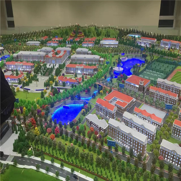 甘肃省公安厅301工程警察学校新城镇规划模型