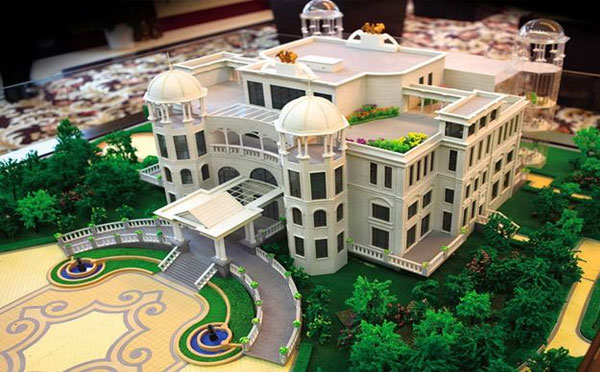 农业新城镇新城镇沙盘模型的应用