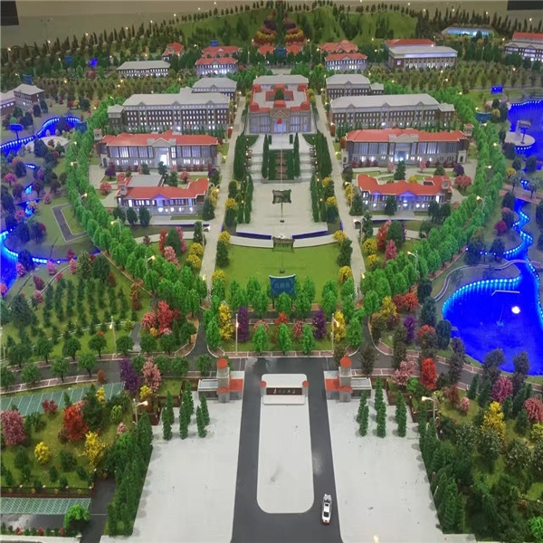 甘肃省公安厅301工程警察学校新城镇规划模型